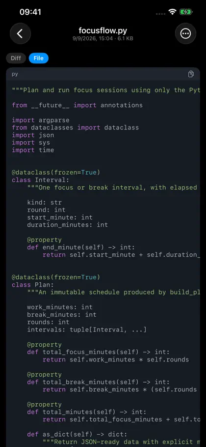 Screenshot 5 von 6 zu HAPI: vibe coding anywhere