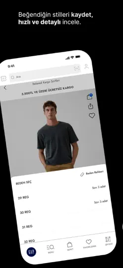 GAP Türkiye | Online Alışveriş iPhone Ekran Görüntüsü 3