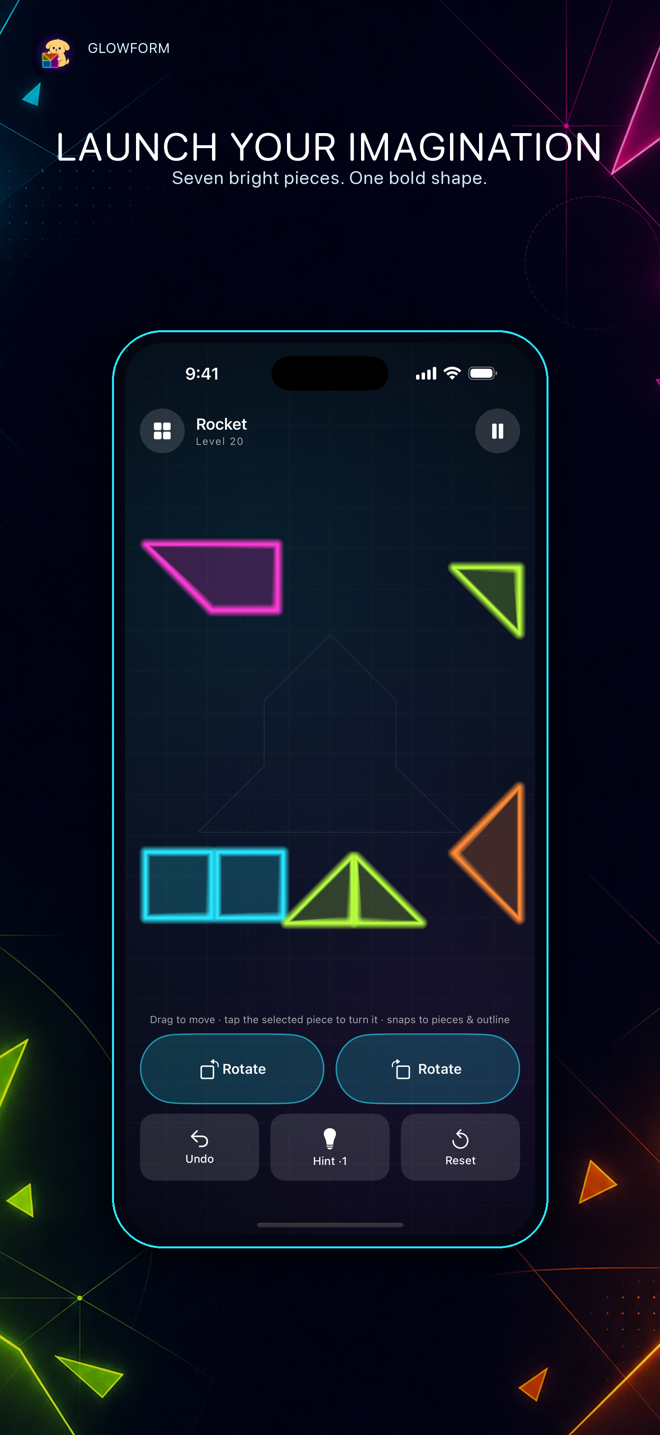 Glowform - Tangram Puzzle screenshot 6