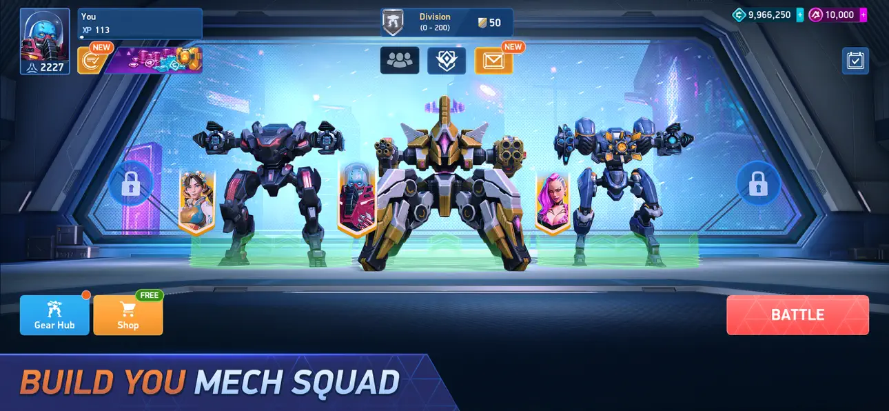 Mech Arena Hack [+2] screenshot 1 - iOS game interface