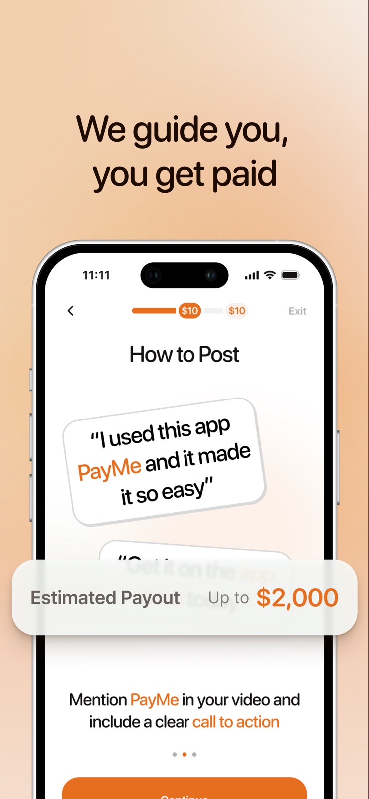 Relay - Get paid to post iphone screenshot 3