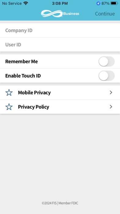 Infinity Bank for Business Screenshot