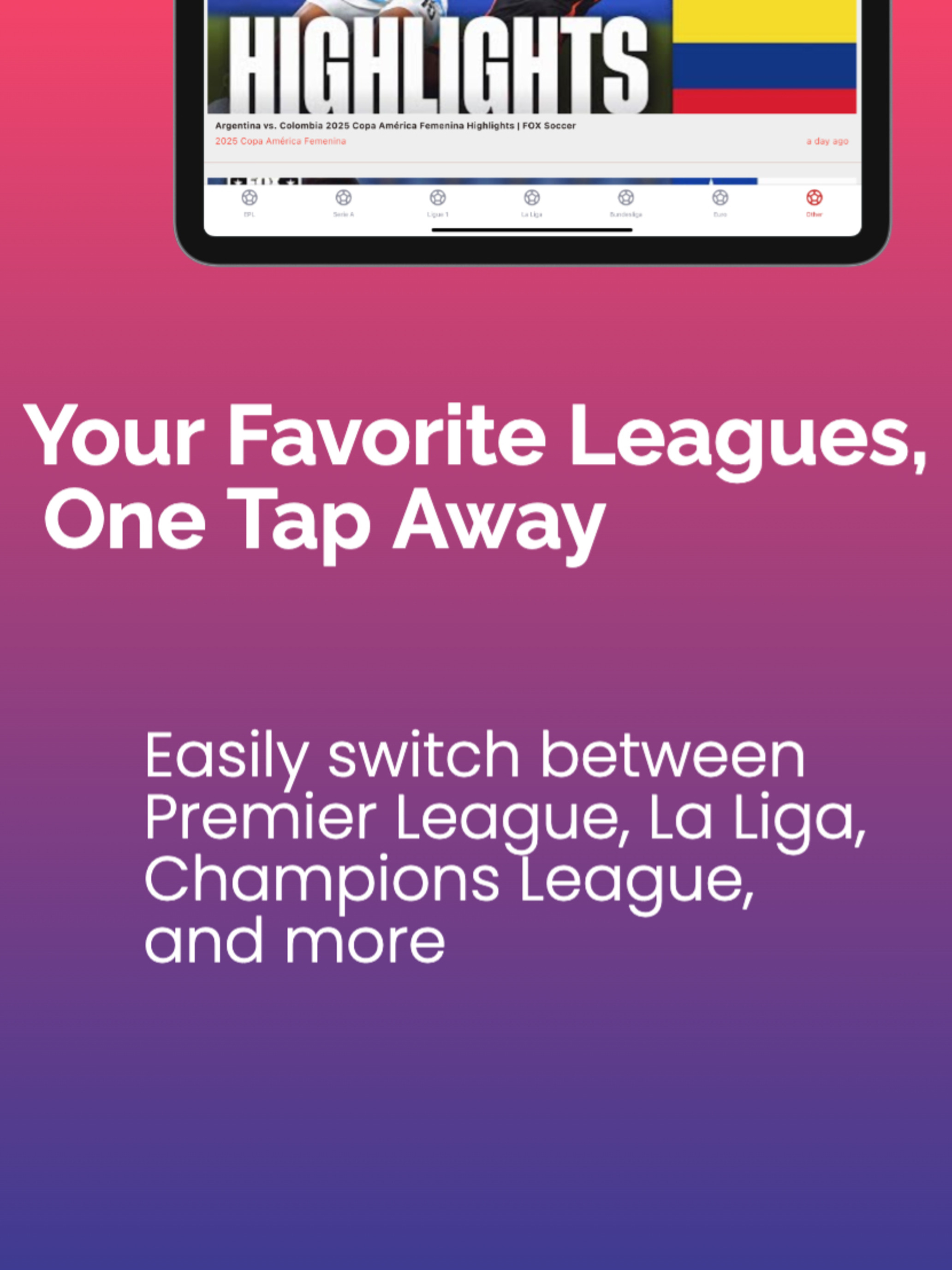 Goal Highlights App