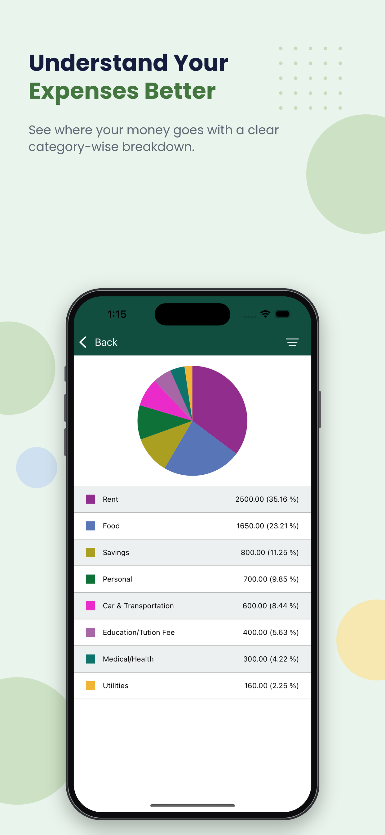 MyXpense - incomes & expenses screenshot 5