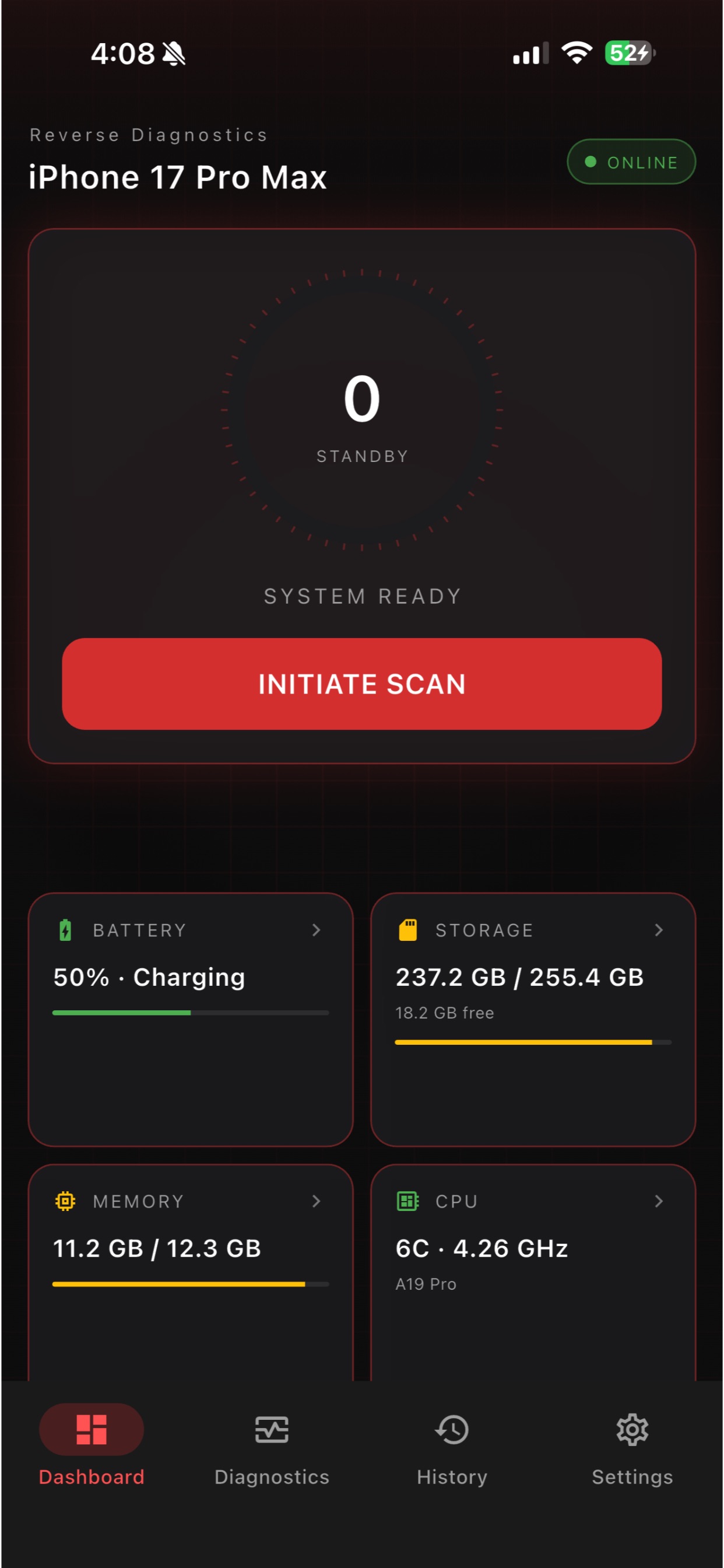 Screenshot 3 of Reverse Diagnostics