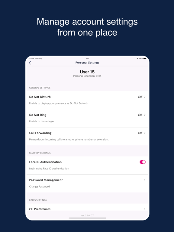 Screenshot #6 pour Unigy Mobile Client