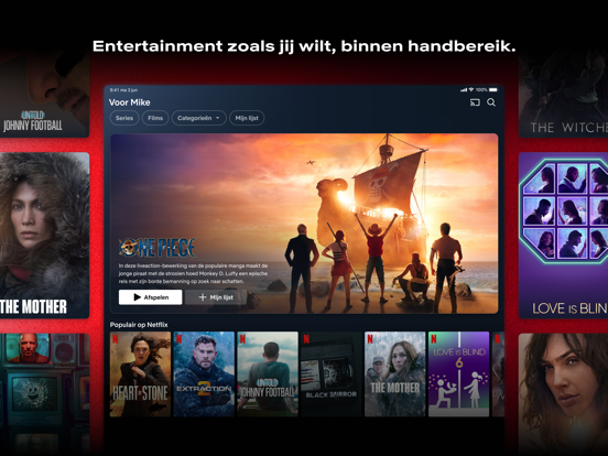 Netflix iPad app afbeelding 1