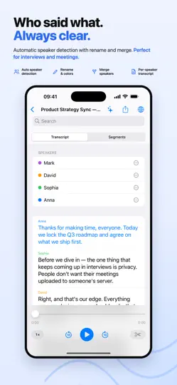 Recapio - Audio Video To Text iPhone Ekran Görüntüsü 2