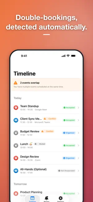 Auto Alarm: Accepted Meetings screenshot 3