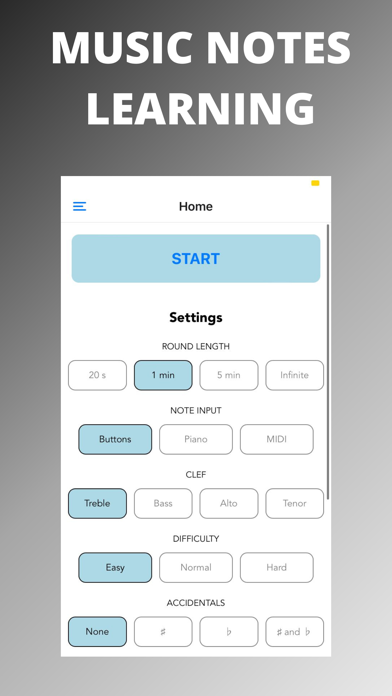 Music Notes Learning App Screenshot