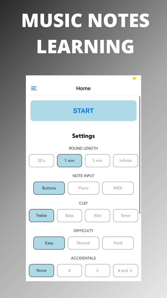 #4. Music Notes Learning App (iOS) Podle: Leticia Vila