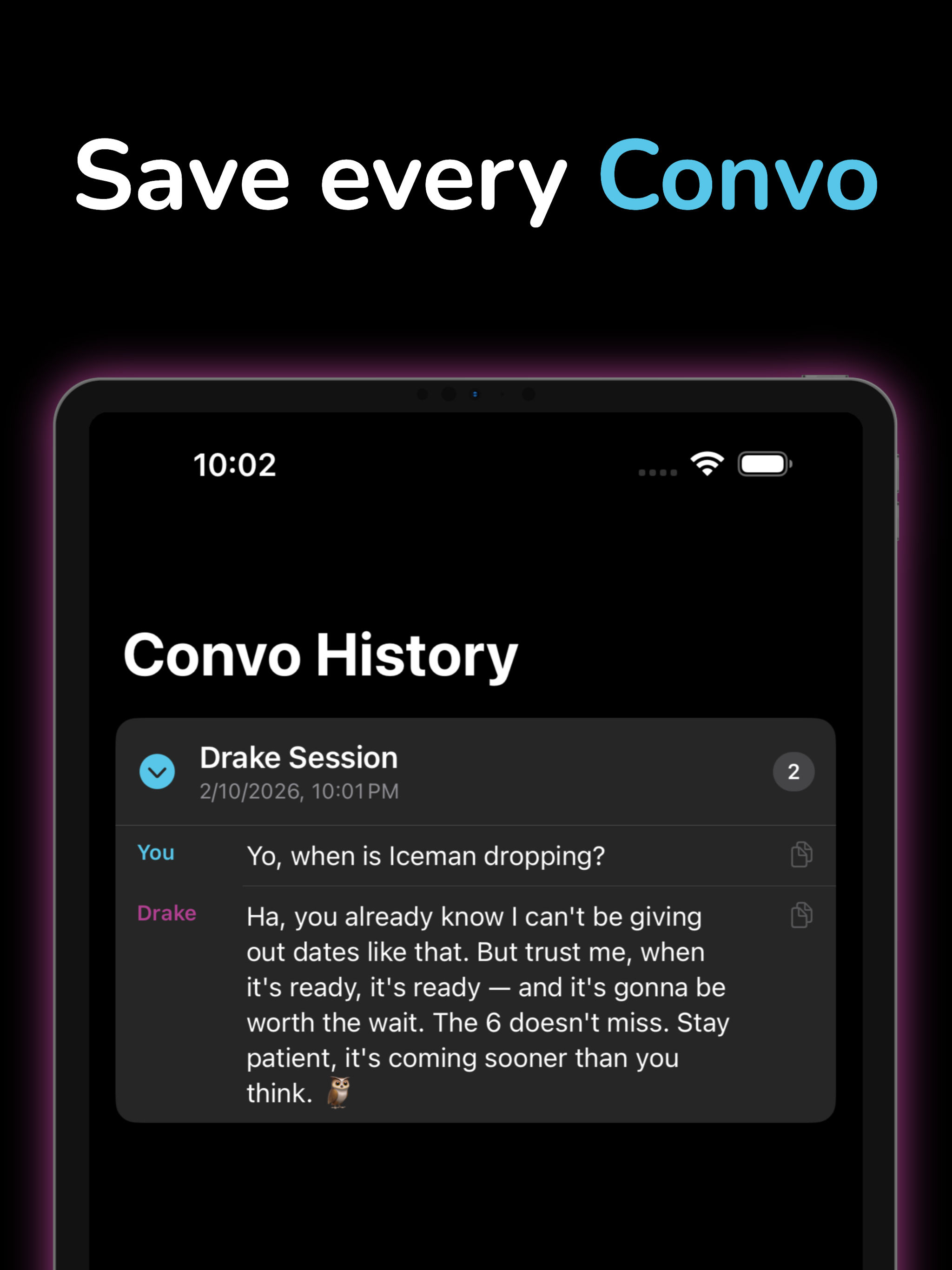 Convo: Talk to AI Companions