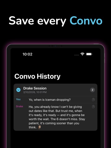 Convo: Talk to AI Companions iPad screenshot