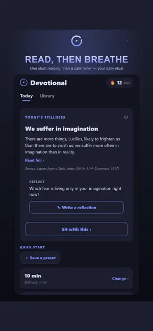 Quiet Time: Daily Devotional screenshot 1