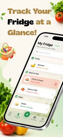 Nodi: Fridge Pantry Tracker Screenshot 1 of 4