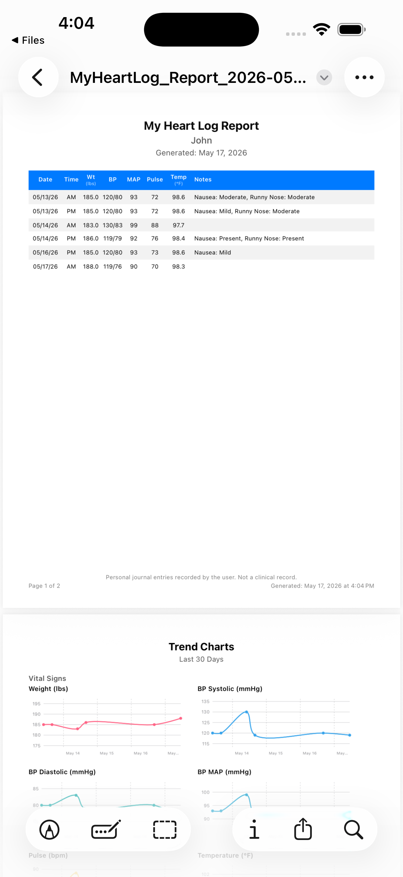 My Heart Log