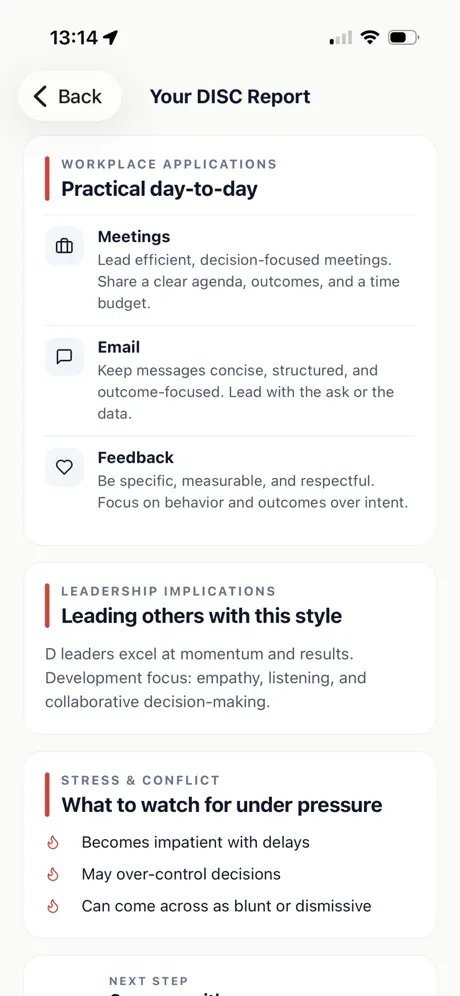 DISC Assistant App screenshot 3