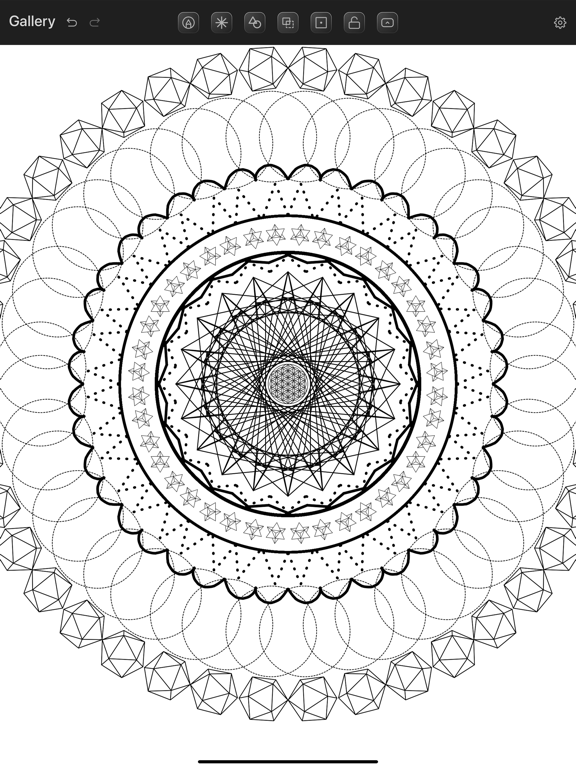 Screenshot #6 pour Sacred Geometry Drawing App
