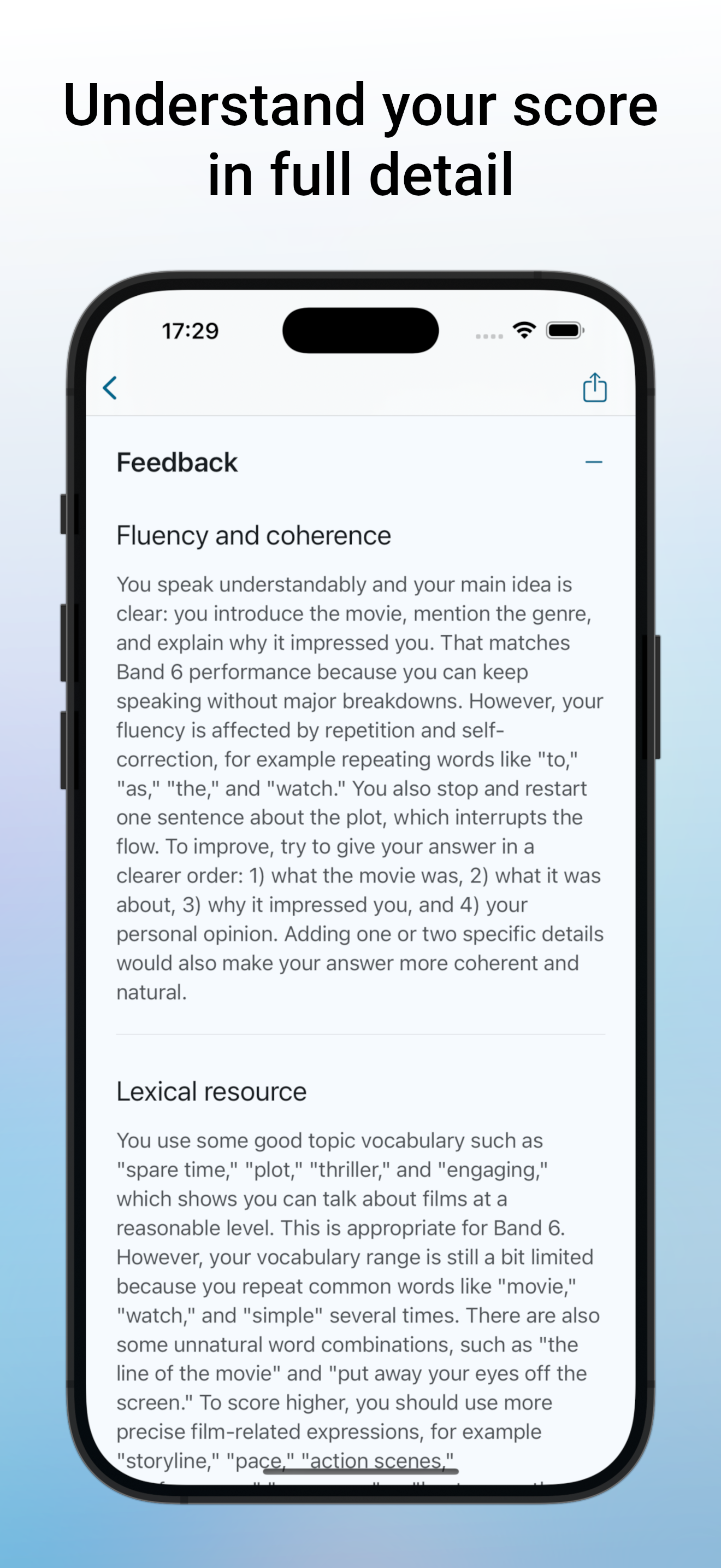 Naity – IELTS Speaking Score