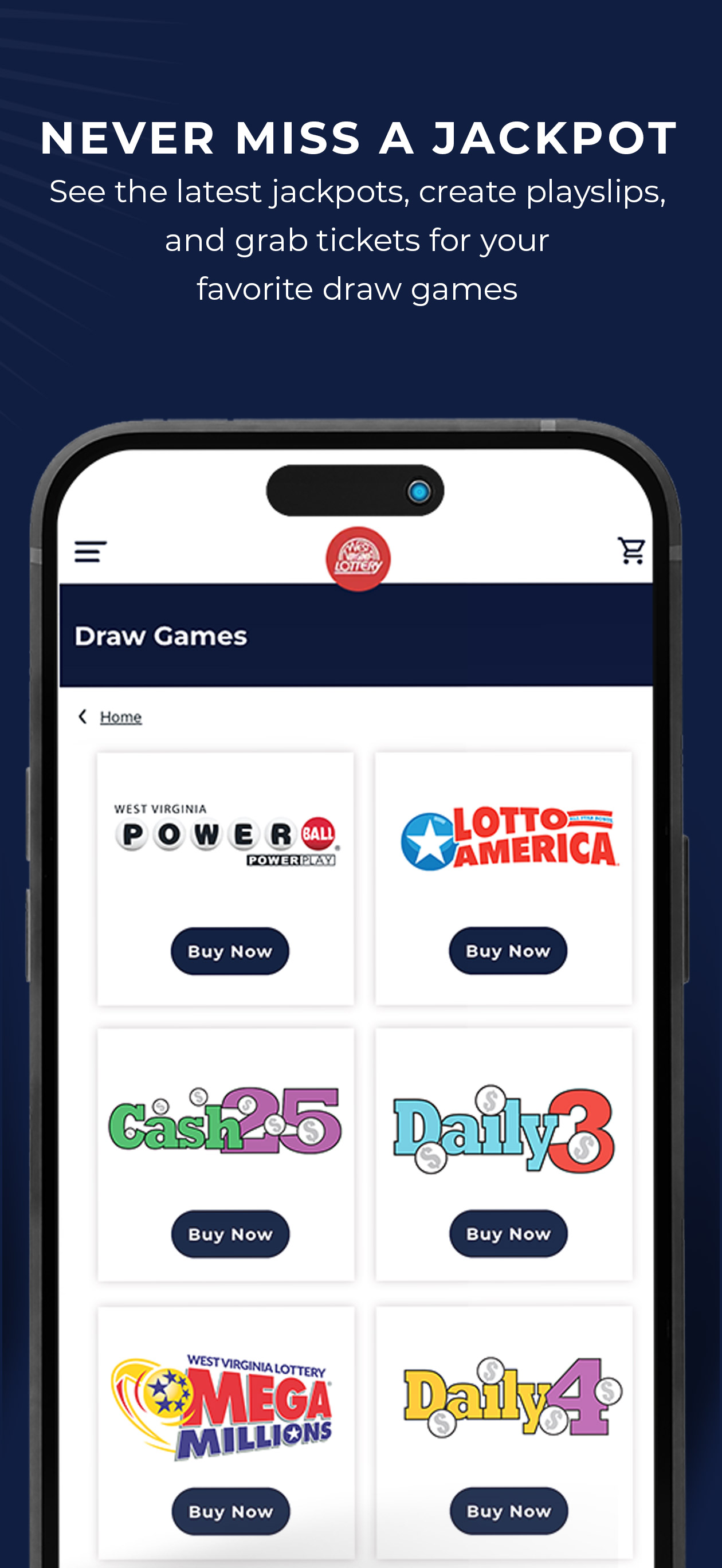 Official WV Lottery App