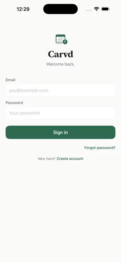 Carvd screenshot 1
