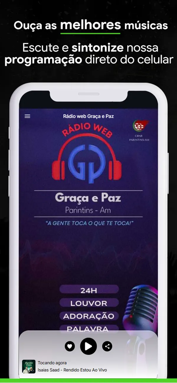 Screenshot #1 pour Rádio Web Graça e Paz