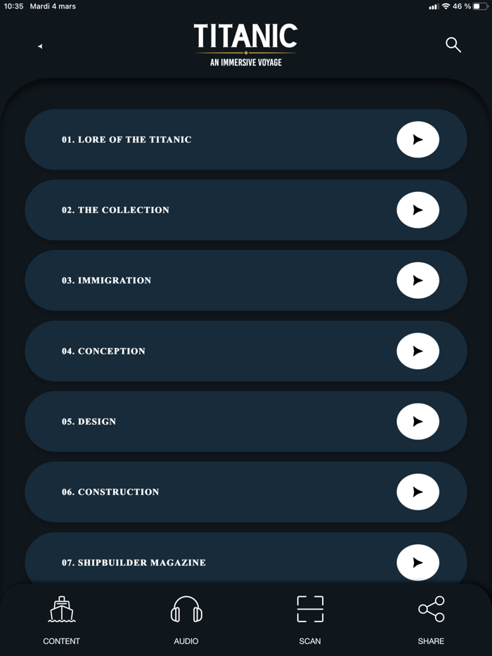 Titanic an immersive voyage
