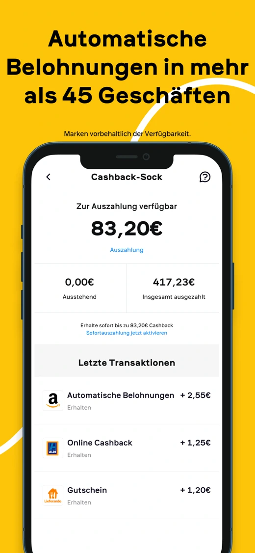Woolsocks: Cashback & Sparen screenshot 3