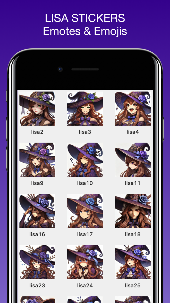 Lisa Emotes and Stickers