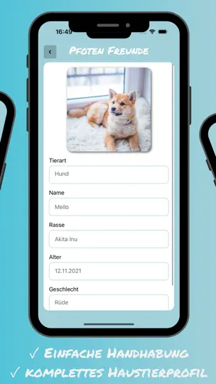 Screenshot von PfotenFreunde auf dem iPhone 2
