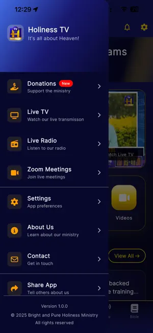 Holiness TV App screenshot 3