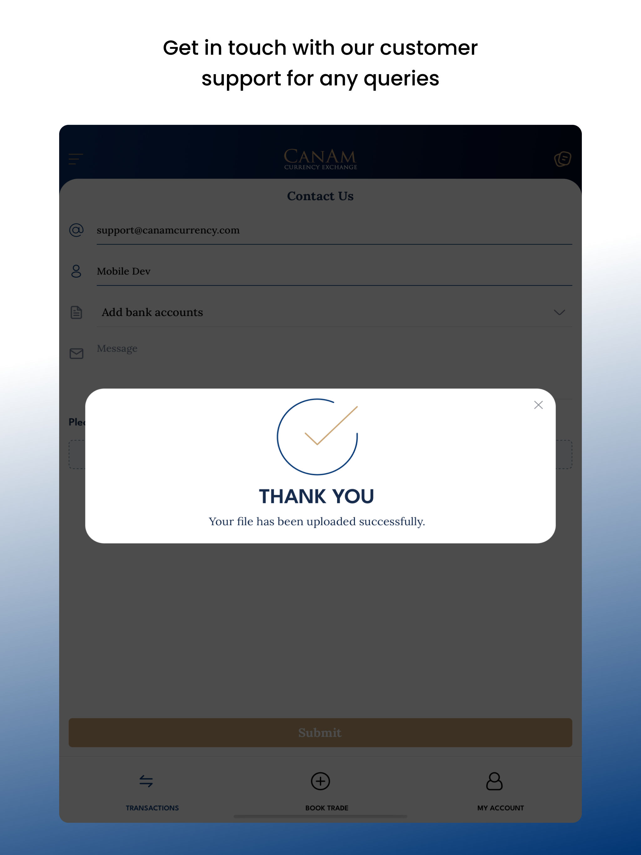 CanAm Currency Exchange App
