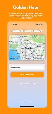 Golden Hour - Photo Assistant iPhone screenshot