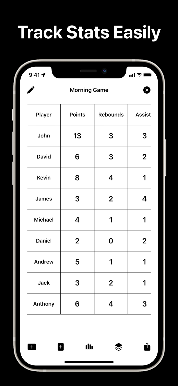 StatSheet - Track Game Stats