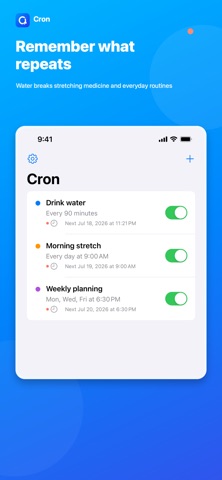 Cron - Recurring Alerts Screenshot 1 of 8