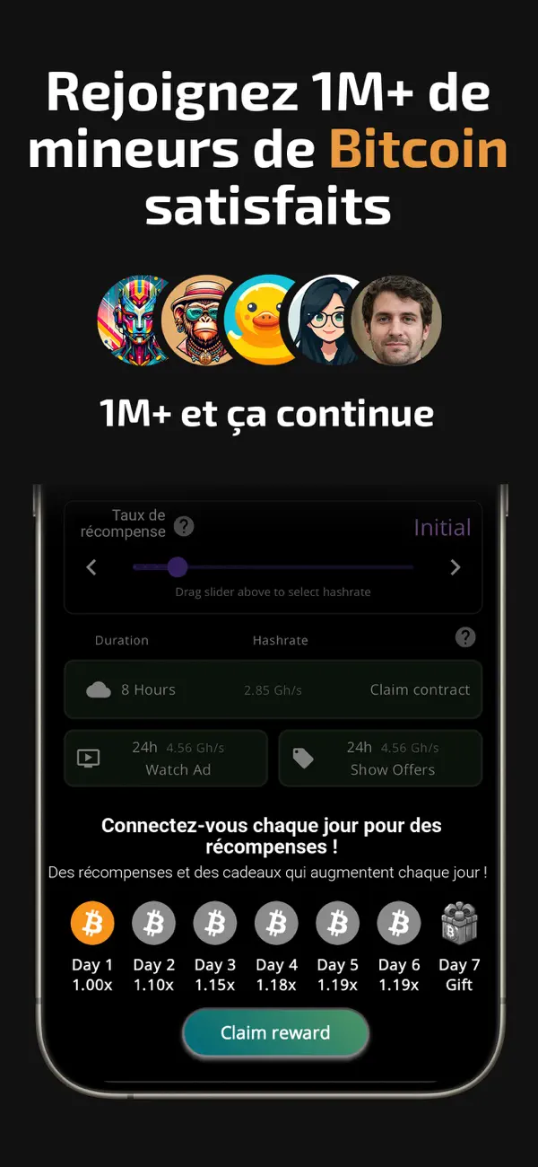 Screenshot #3 pour Bitcoin Miner:Minage de crypto