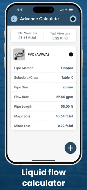 Pipe Pressure drop calculator screenshot 4