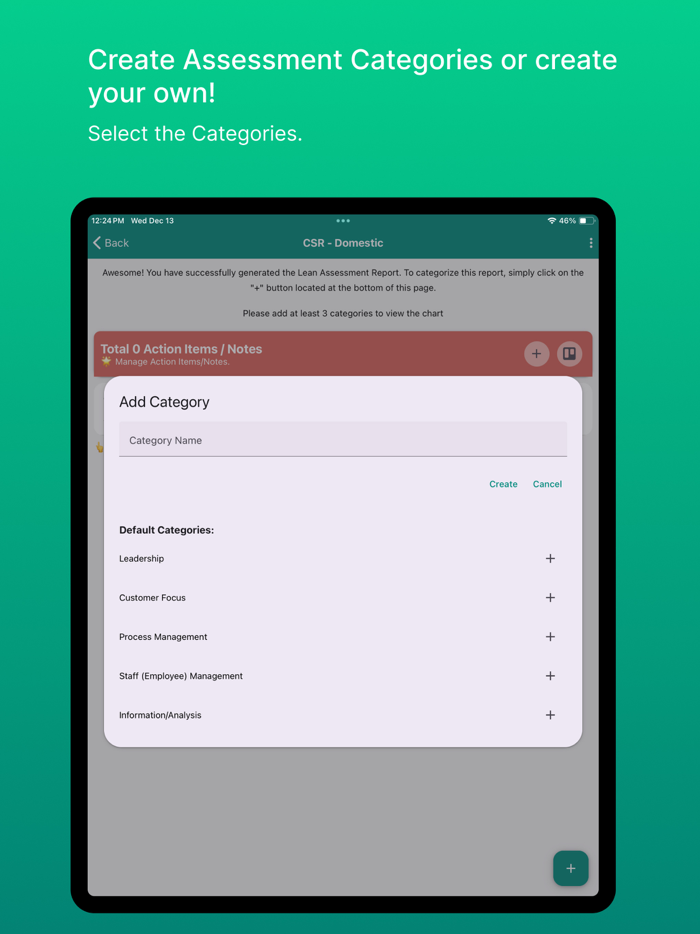 Lean Assessment/Overview Rpt