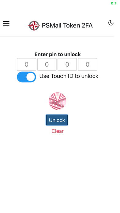PSMail2FA Screenshot
