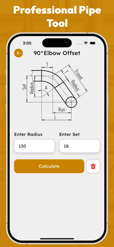 Offset Pipe Calculator screenshot 5 of 6