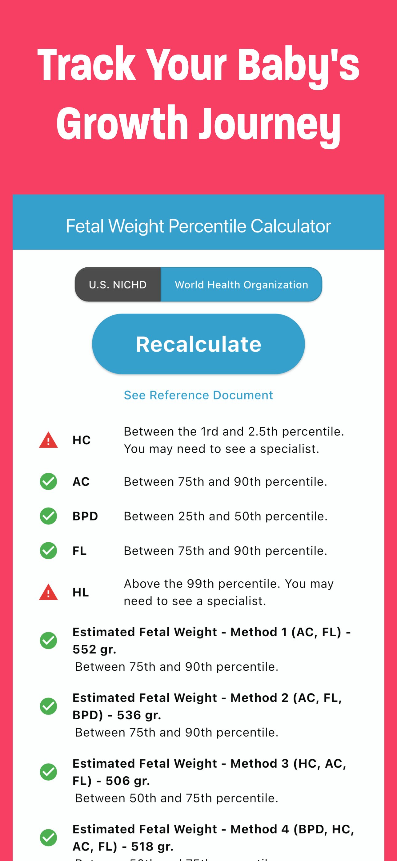 Fetal Weight Calculator