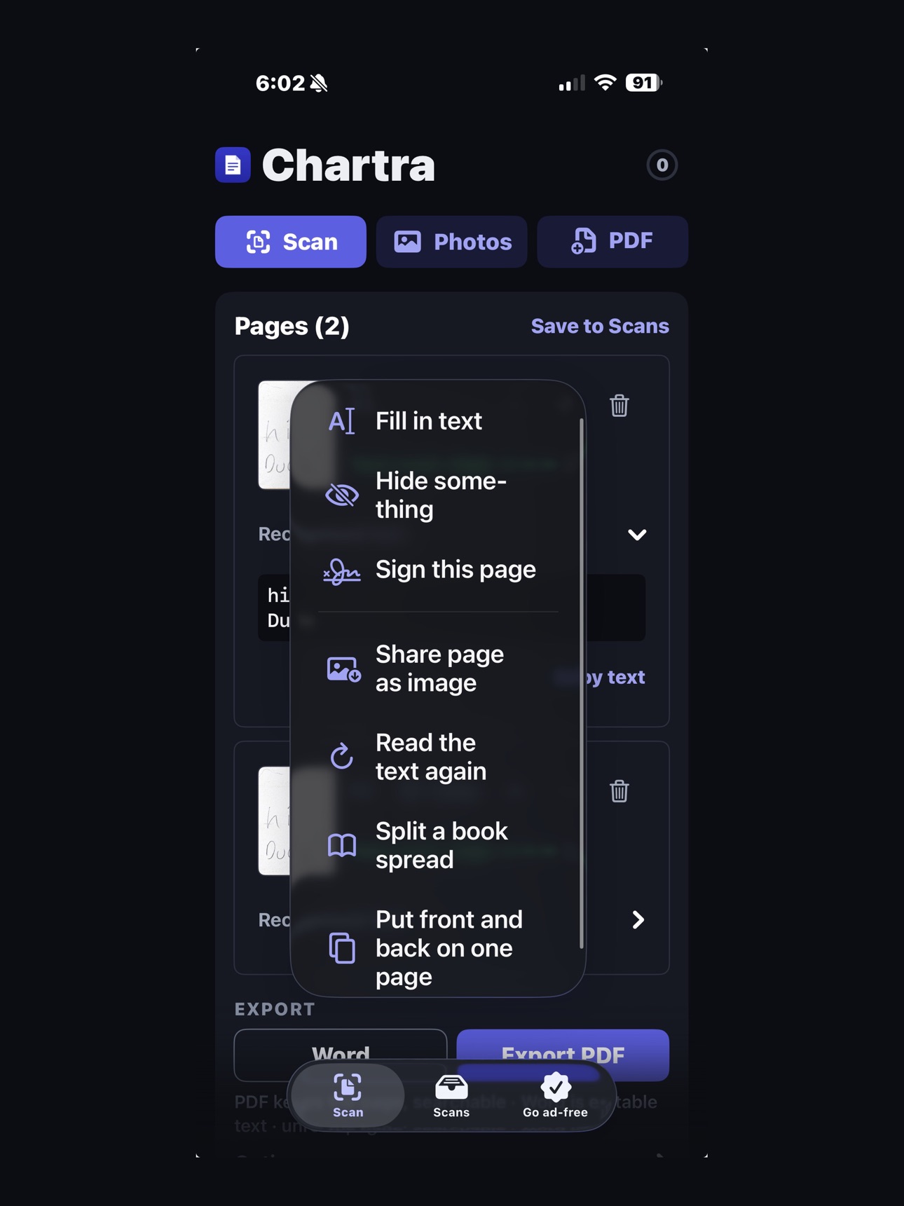 Screenshot 9 of Chartra: Unlimited PDF Scanner