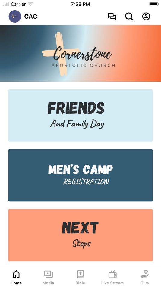 #1. Cornerstone EM (iOS) 由: CORNERSTONE APOSTOLIC CHURCH, INC.