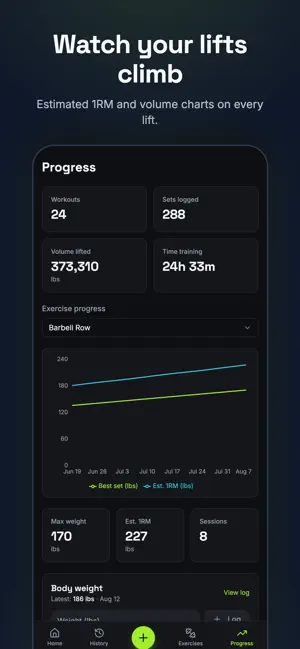 RackRecord: Gym Workout Log screenshot 2