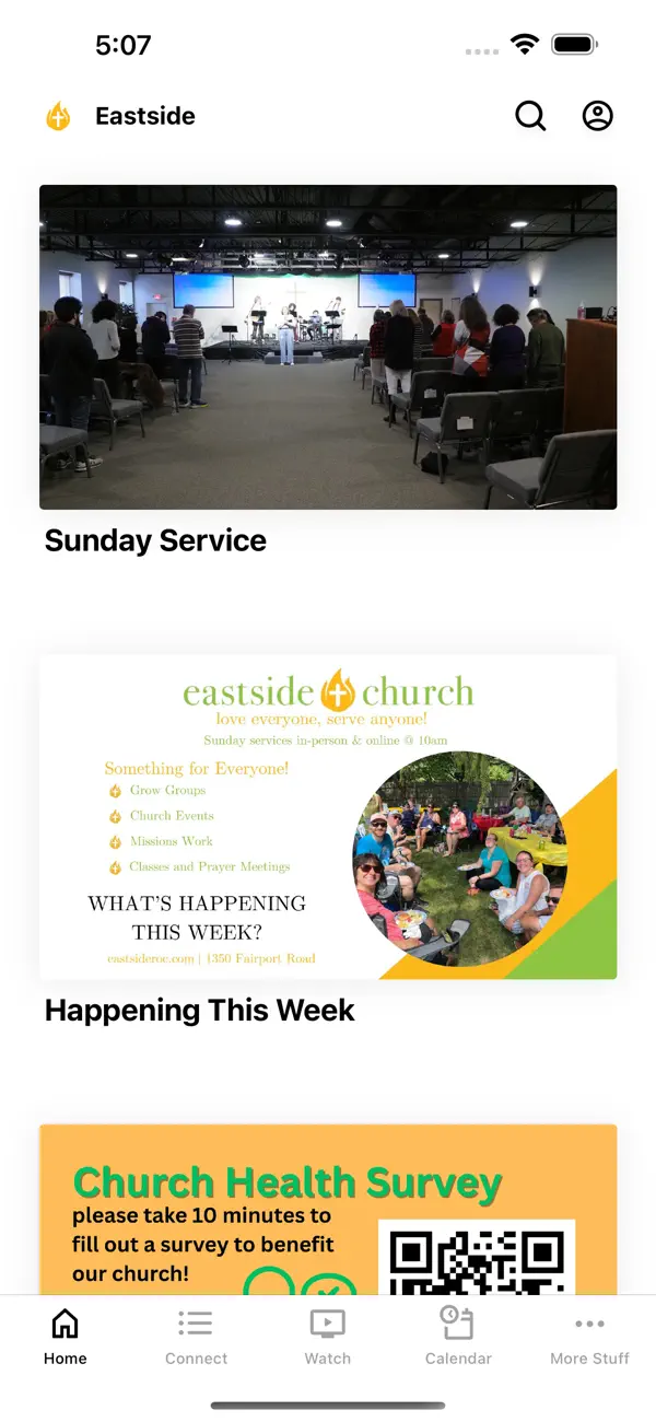 Screenshot #1 pour Eastside Church App