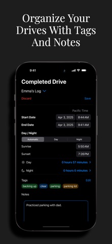 Drive Experience Log screenshot