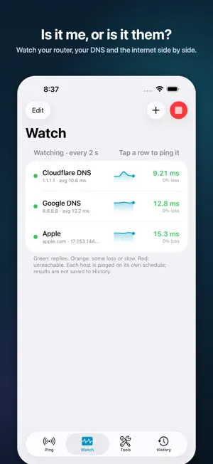 Prism Ping screenshot 2