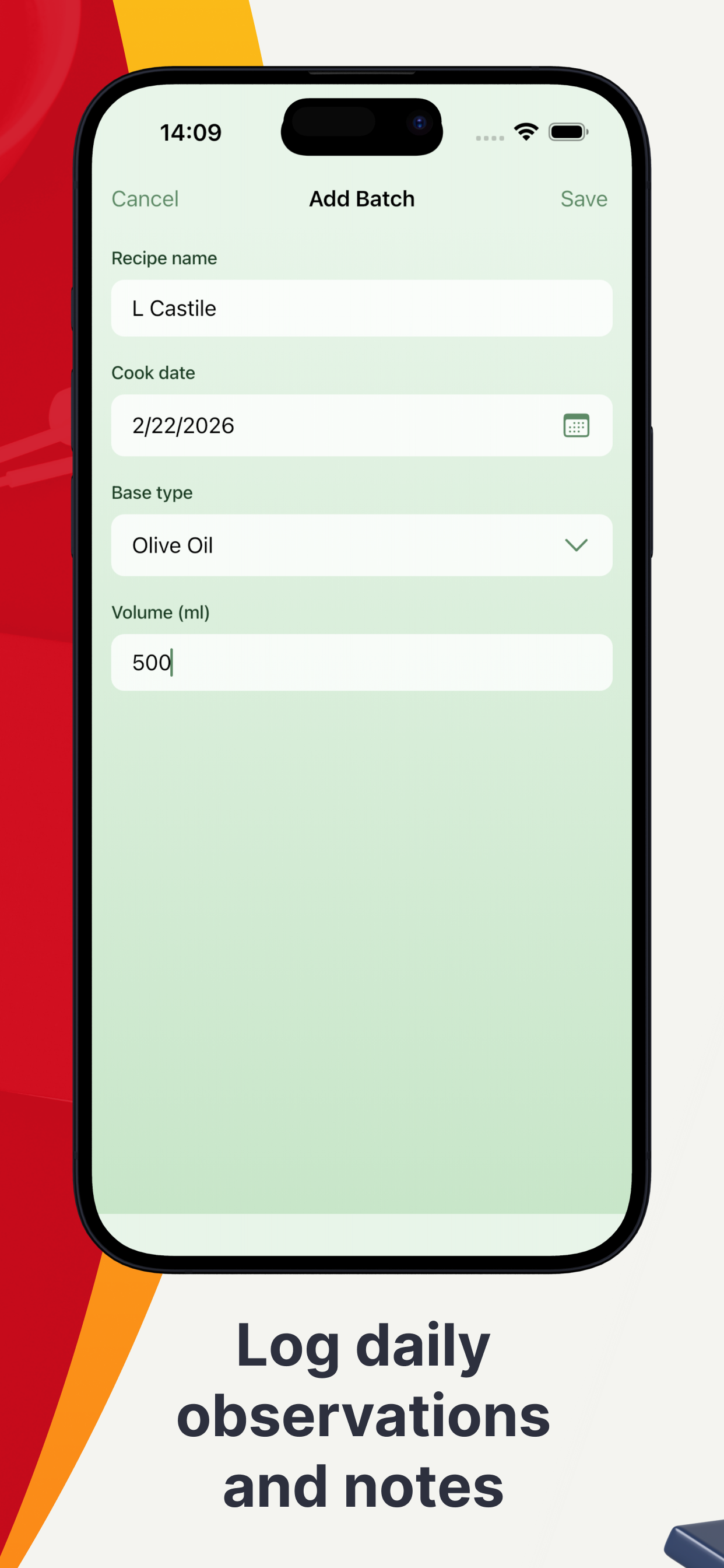 Handmade Soap Tracker