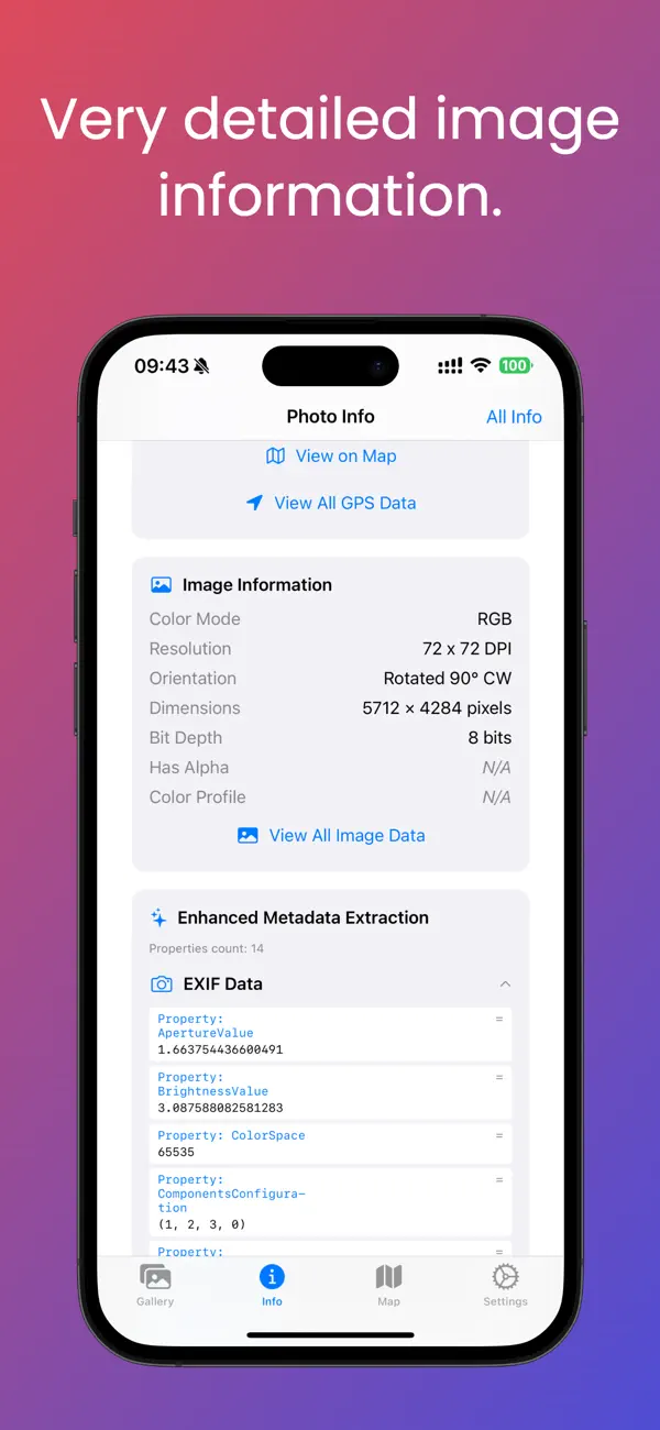 Screenshot #2 pour Photo Information:GPS, Exif...