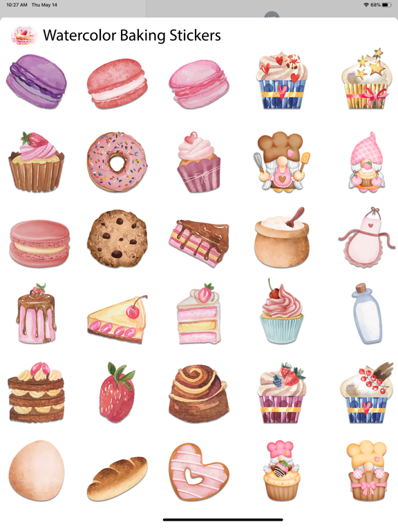 Screenshot #5 pour Water Color Baking Stickers